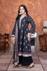 3PC Printed Unstitched Lawn Suit KLA-3487 Printed KHAS STORES 