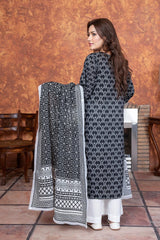 3PC Printed Unstitched Lawn Suit KLA-3492 Printed KHAS STORES 