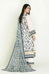 3PC Stitched Printed Lawn Suit | RTW-KLA-3399 Printed KHAS STORES 