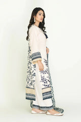 3PC Stitched Printed Lawn Suit | RTW-KLA-3399 Printed KHAS STORES 