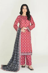 3PC Stitched Printed Lawn Suit | RTW-KLA-3882 KHAS STORES 