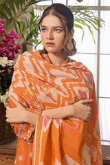 3PC Unstitched Embroidered Jacquard Linen Suit KJE-2284 KHAS STORES 