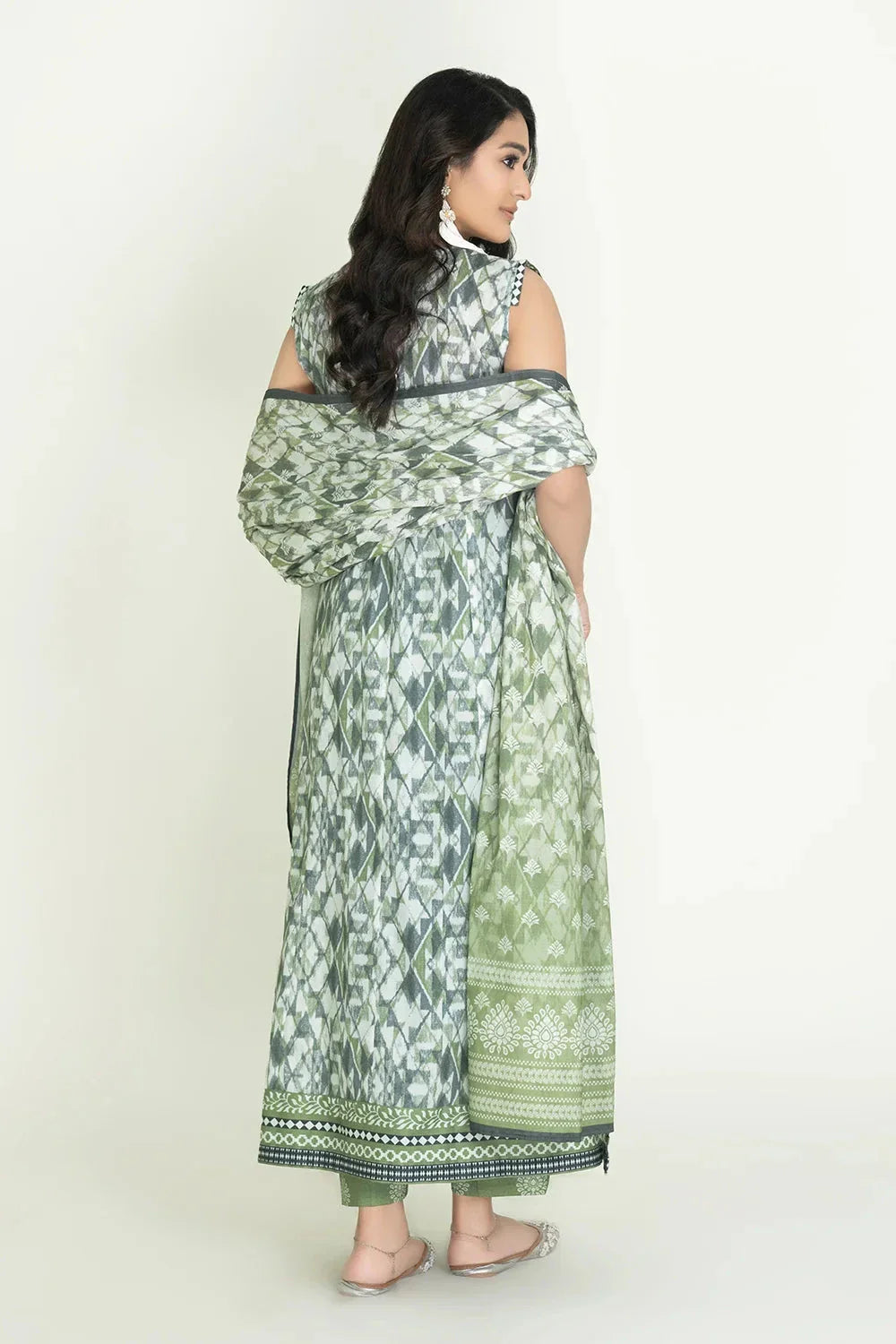 3PC Unstitched Printed Lawn Suit | KLA-3716 Printed KHAS STORES 