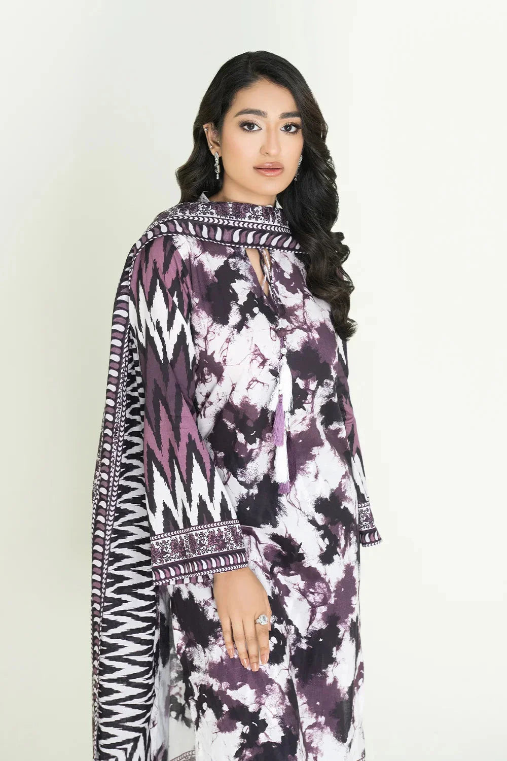 3PC Unstitched Printed Lawn Suit | KLA-3738 Printed KHAS STORES 