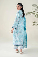 3PC Unstitched Printed Lawn Suit | KLA-3744 Printed KHAS STORES 