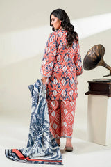 3PC Unstitched Printed Lawn Suit | KLA-3748 Printed KHAS STORES 