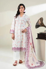 3PC Unstitched Printed Lawn Suit | KLA-3757 Printed KHAS STORES 