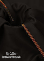 Men's Winter Barathe Wool imported Suiting NK-0024 Black