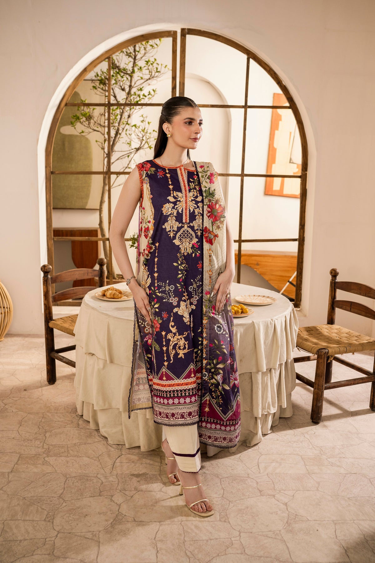 Printed - Lawn - 3pc - D132