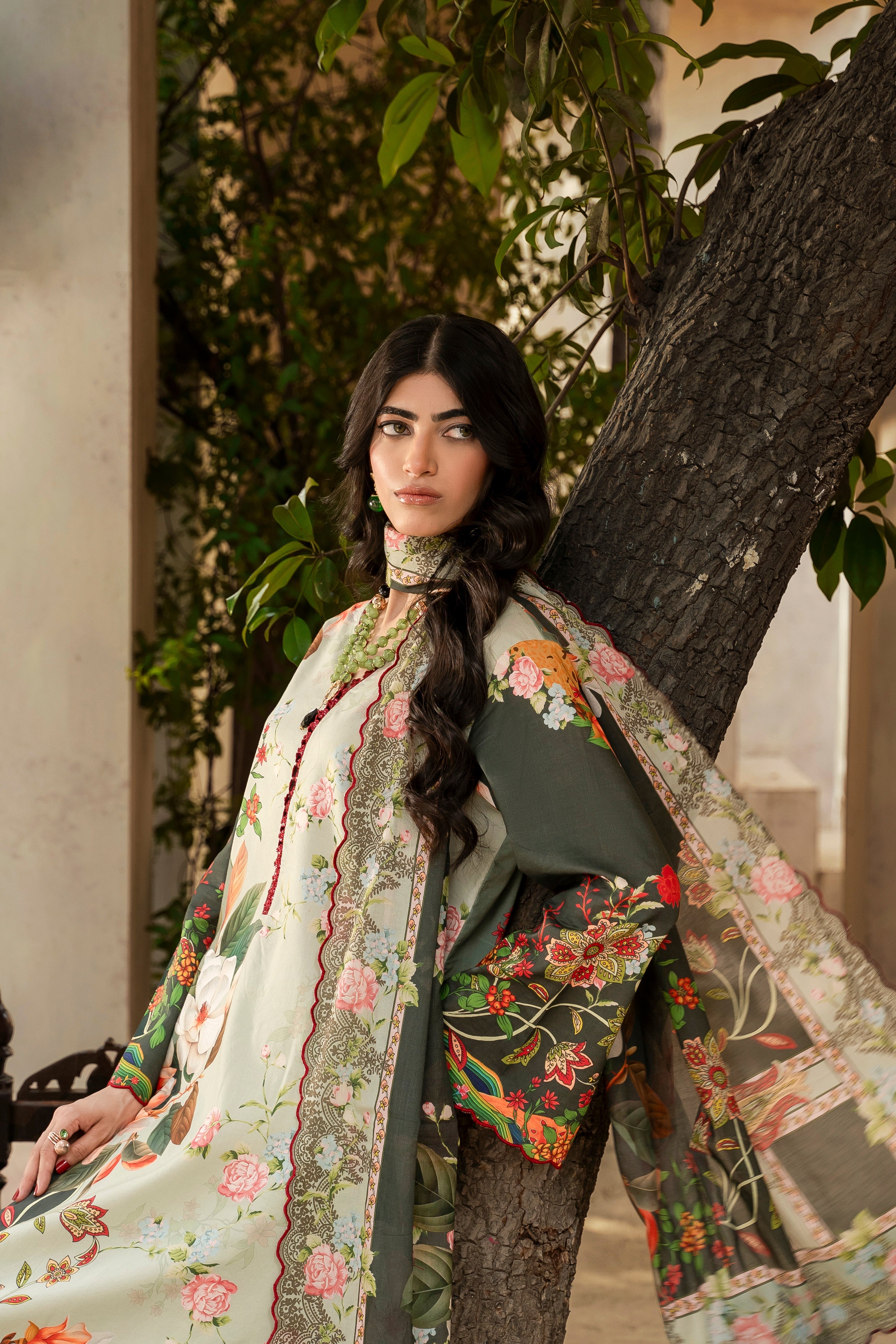 Printed - Lawn - 3pc - D140 - Botanica