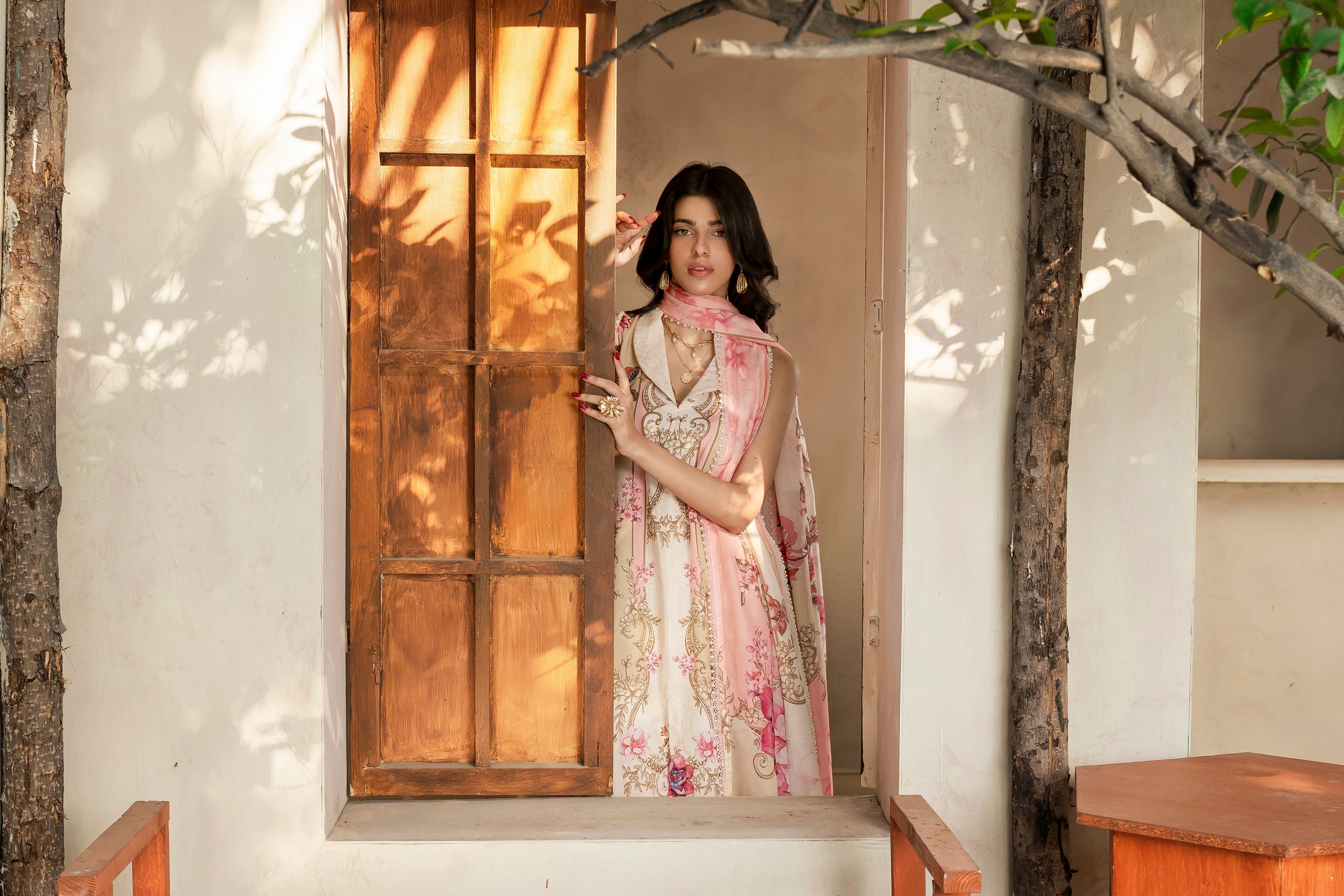 Printed - Lawn - 3pc - D143 - Lychee