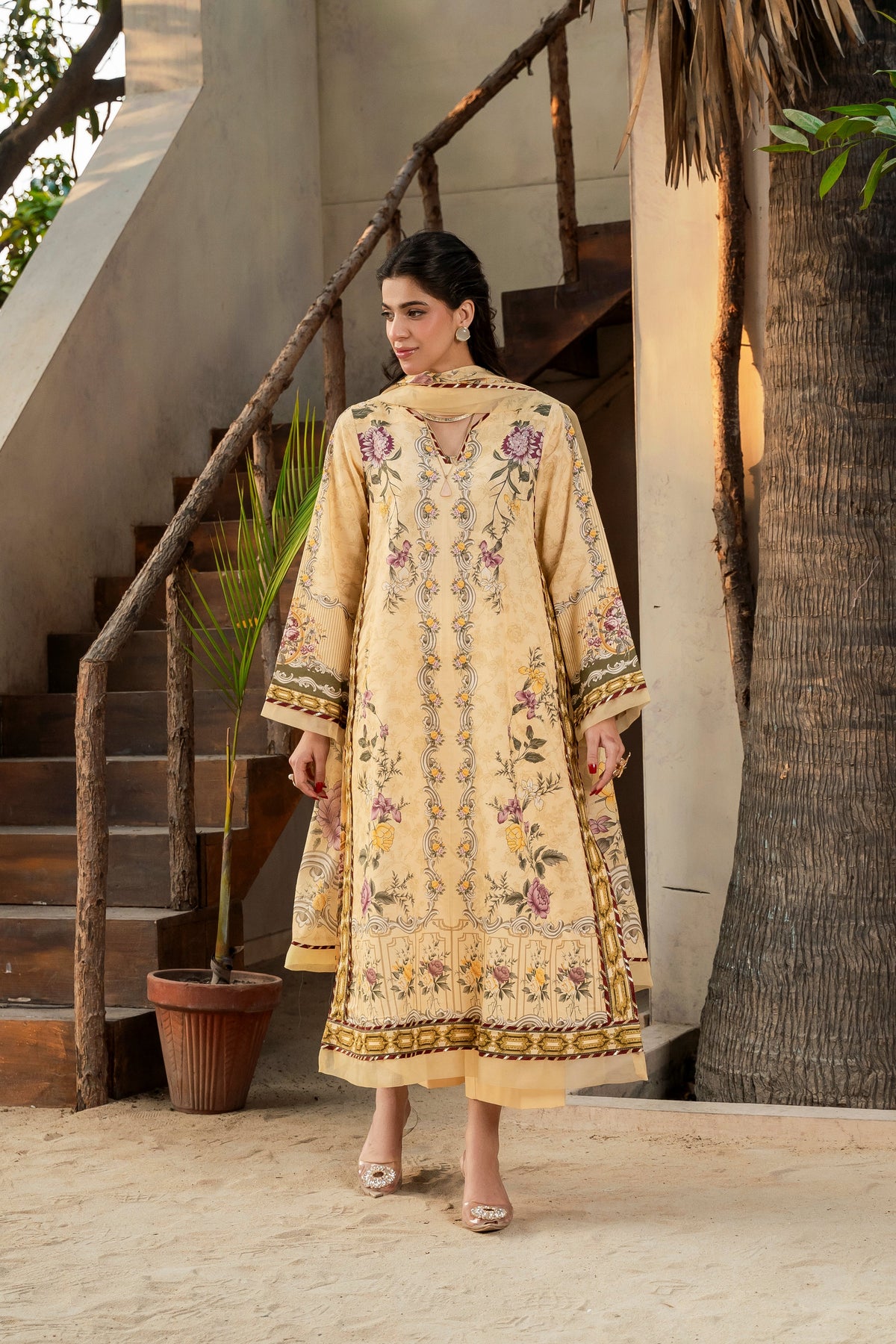 Printed - Lawn - 3pc - D138 - Soleil