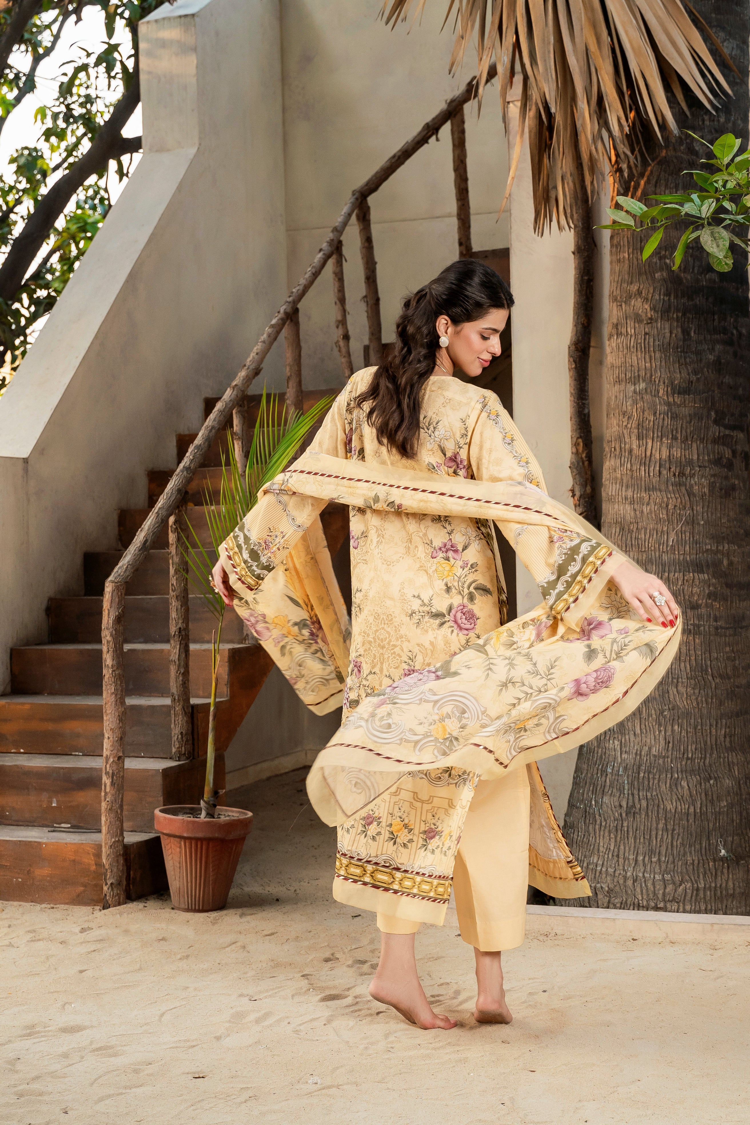 Printed - Lawn - 3pc - D138 - Soleil