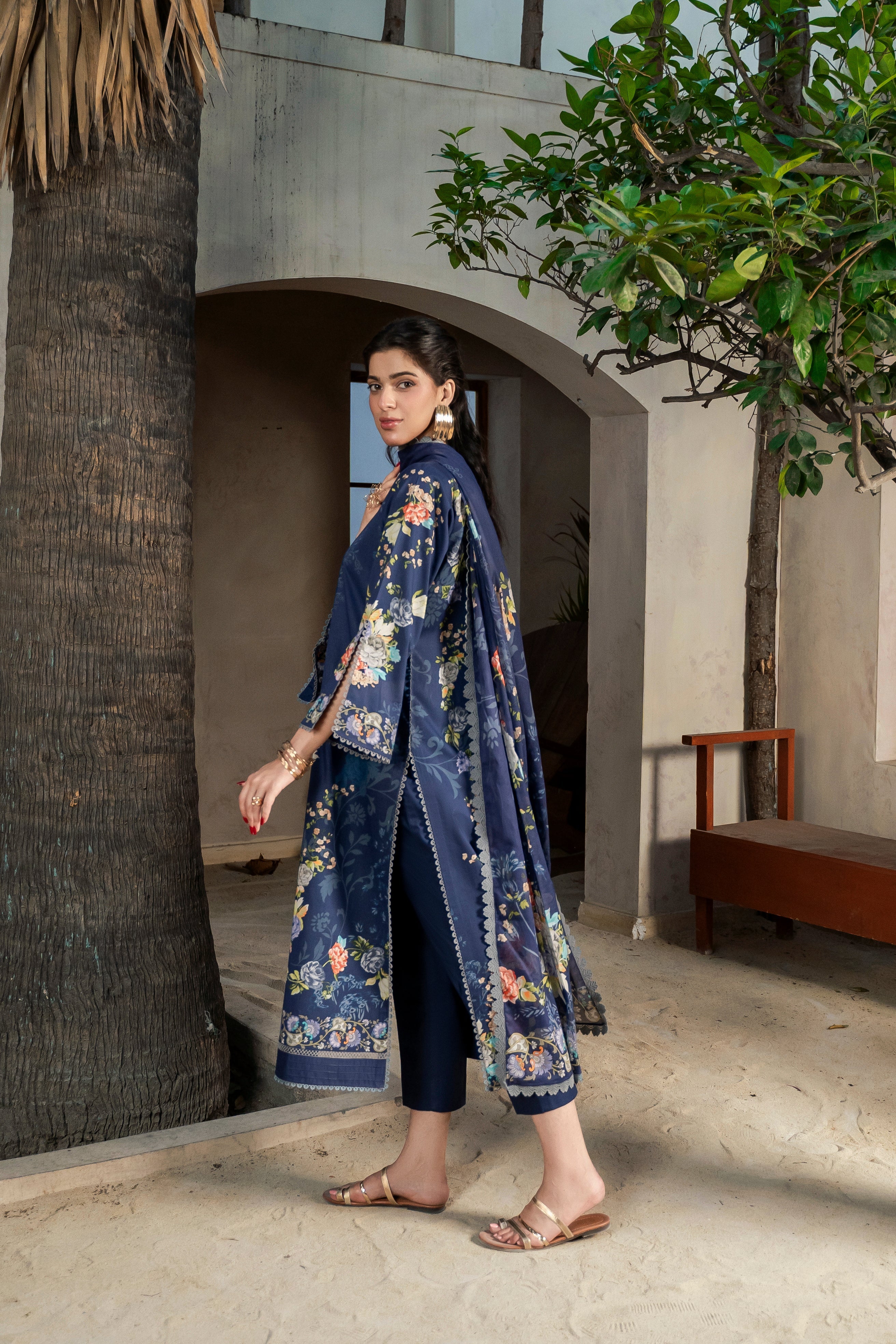 Printed - Lawn - 3pc - D142 - Blueberry