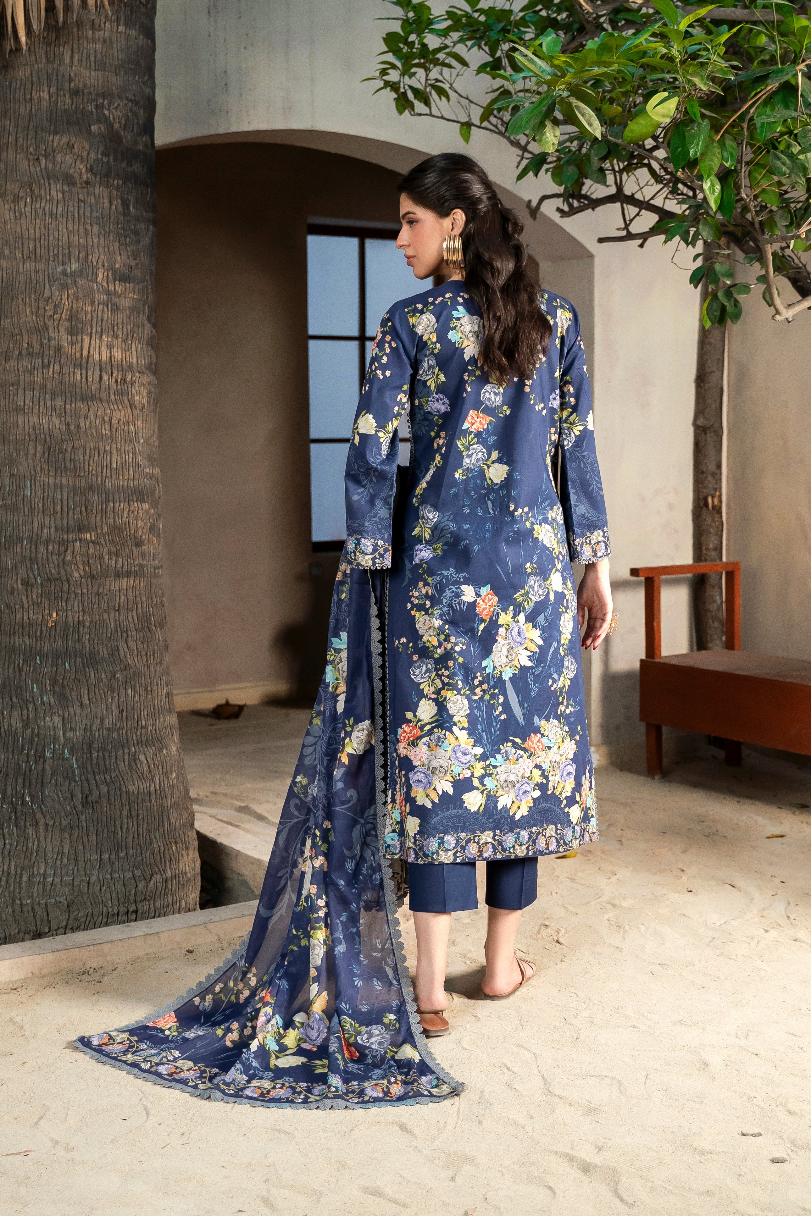 Printed - Lawn - 3pc - D142 - Blueberry