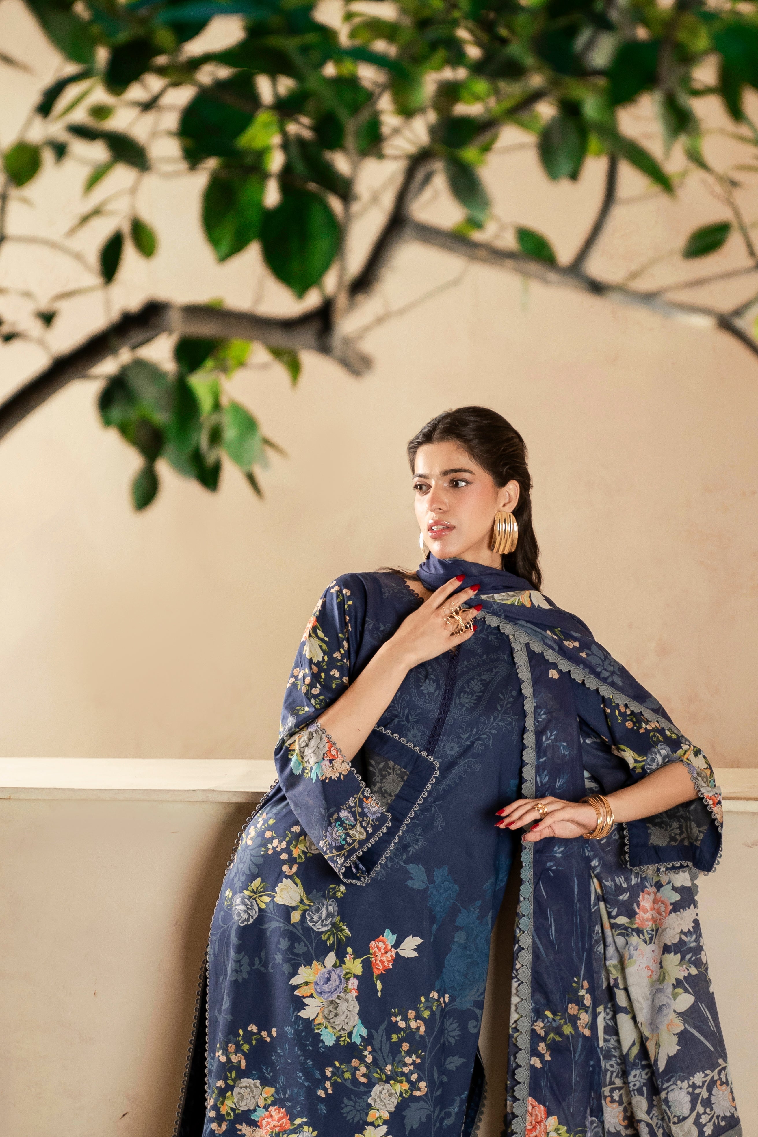 Printed - Lawn - 3pc - D142 - Blueberry