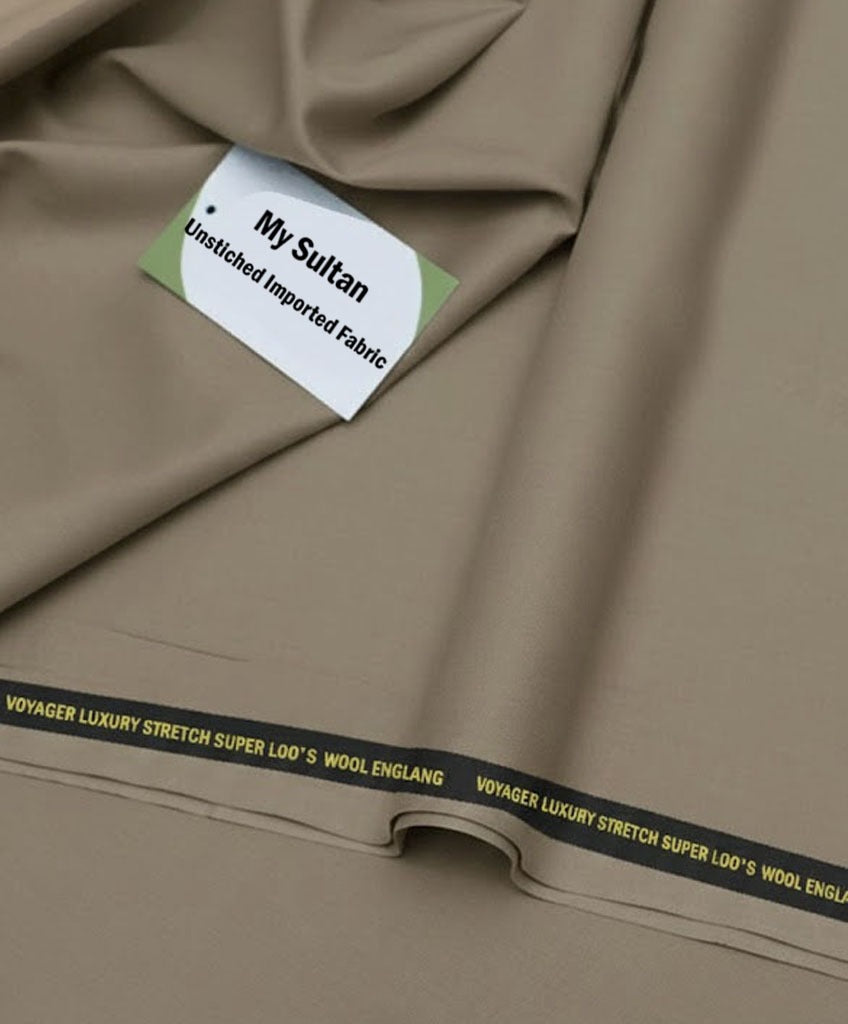 Men's Winter voyager luxury wool imported Suiting NK-0009 L/Brown